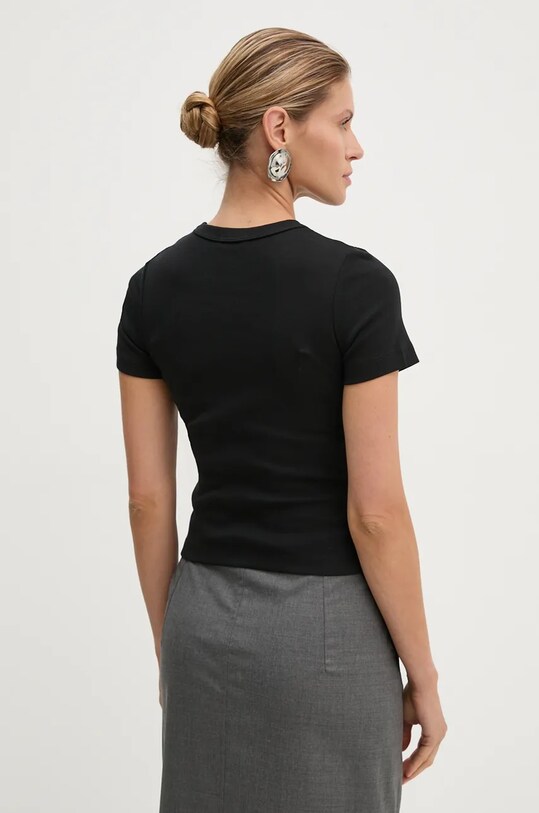 Одяг Бавовняна футболка A.L.C. 8KTOP00756 чорний