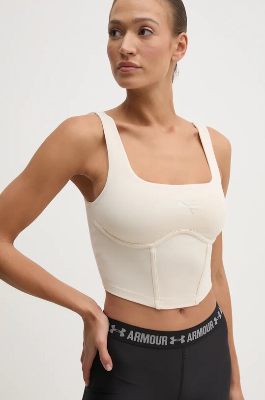 Топ Puma Dare To slim бежевый 626804