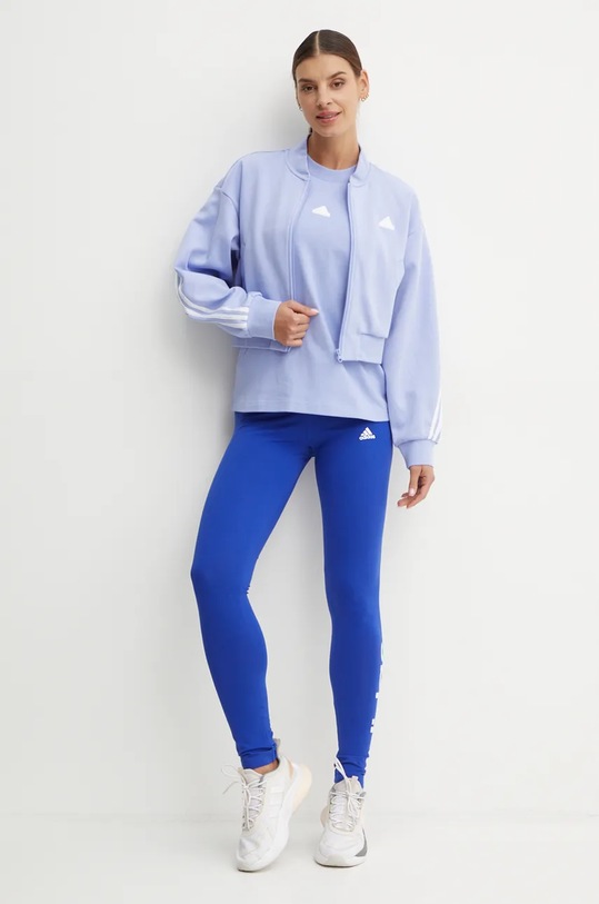 Хлопковая футболка adidas Future Icons IW5265 голубой AW24