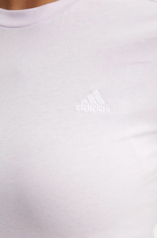 adidas tricou din bumbac Essentials JG1302 violet