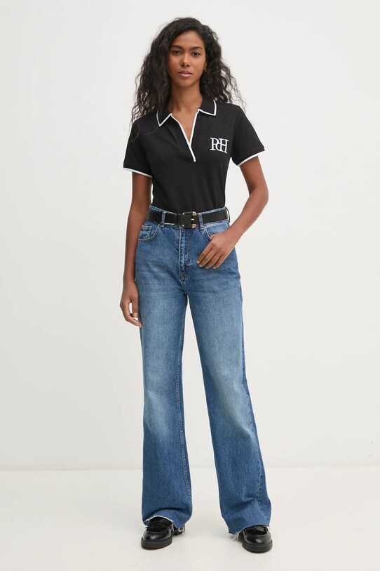 Pedro del Hierro polo 4538932 czarny AW24