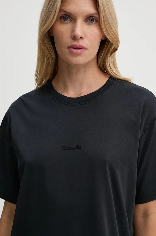 Nanushka cotton t-shirt REECE black NU24CRSH00399