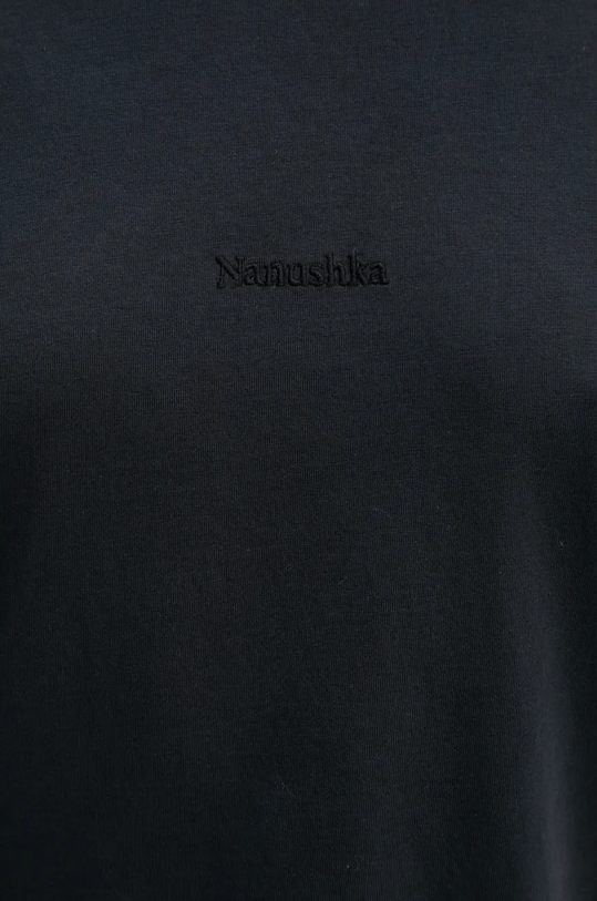 Nanushka tricou din bumbac REECE NU24CRSH00399 negru