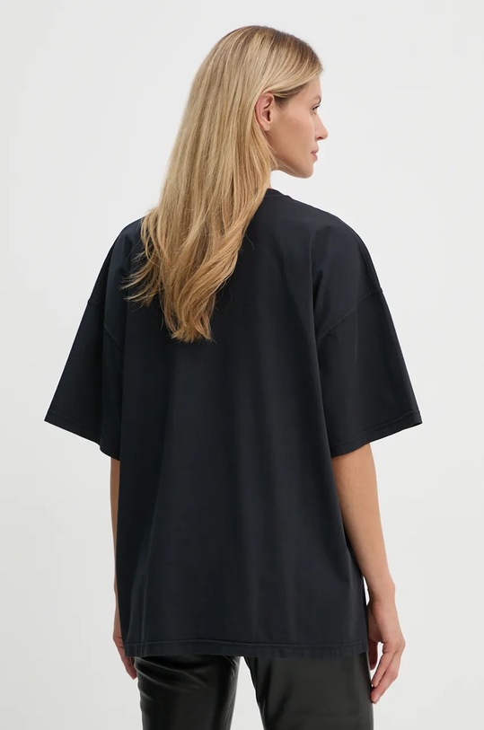 Odzież Nanushka t-shirt bawełniany WREN NU24CRSH00499 czarny
