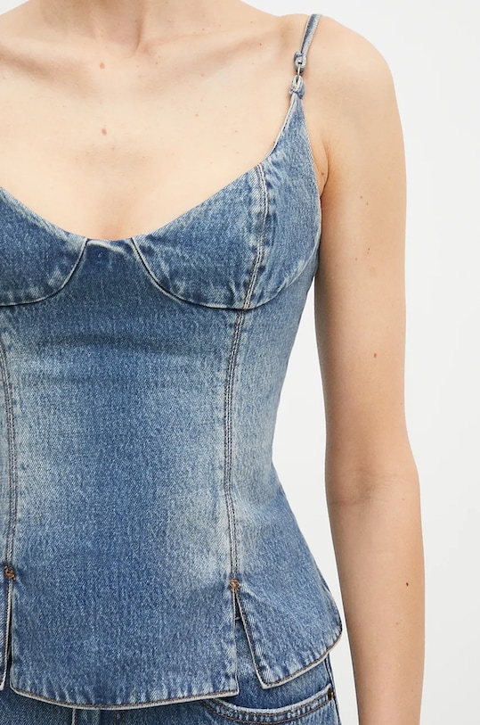 Traper bluza KSUBI Athena Bustier Aged plava WFA24FT001