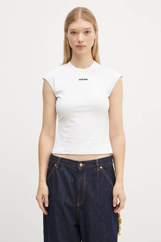 KSUBI top Staple slim white WFA24TE004