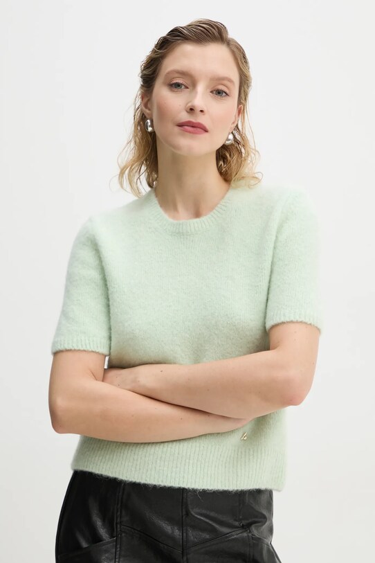 AERON pulover de lana groase verde TO552531