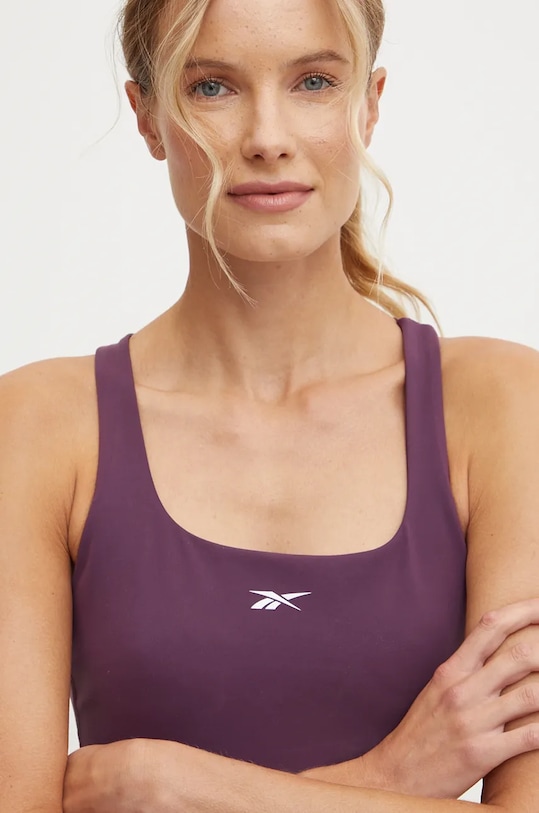 Sportovní podprsenka Reebok LUX Collection fialová 100205823