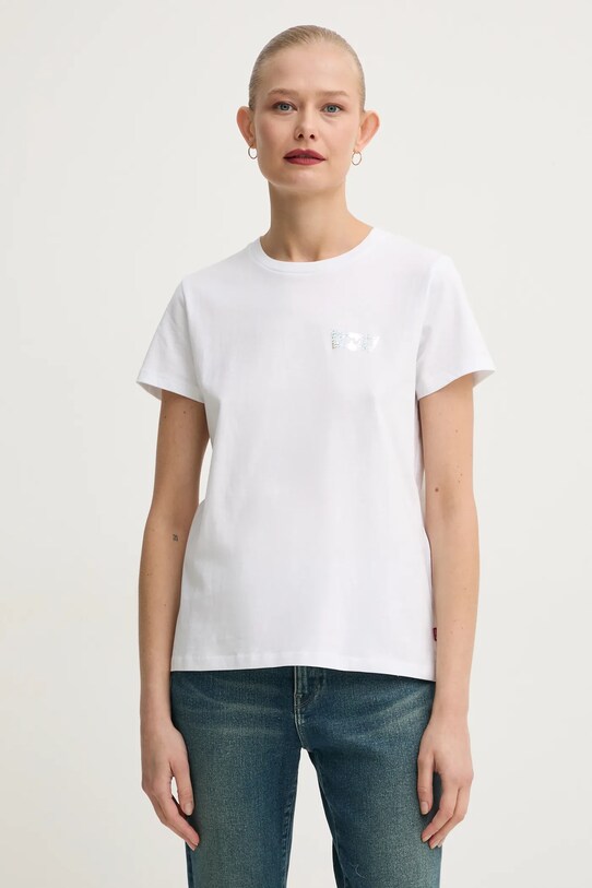 Levi's tricou din bumbac print alb 17369.2806