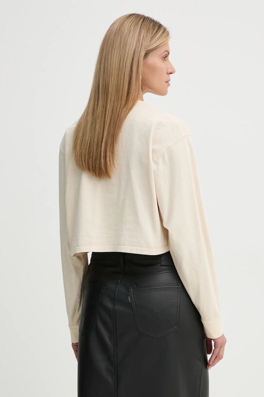 Îmbrăcăminte Levi's longsleeve din bumbac A9418 bej