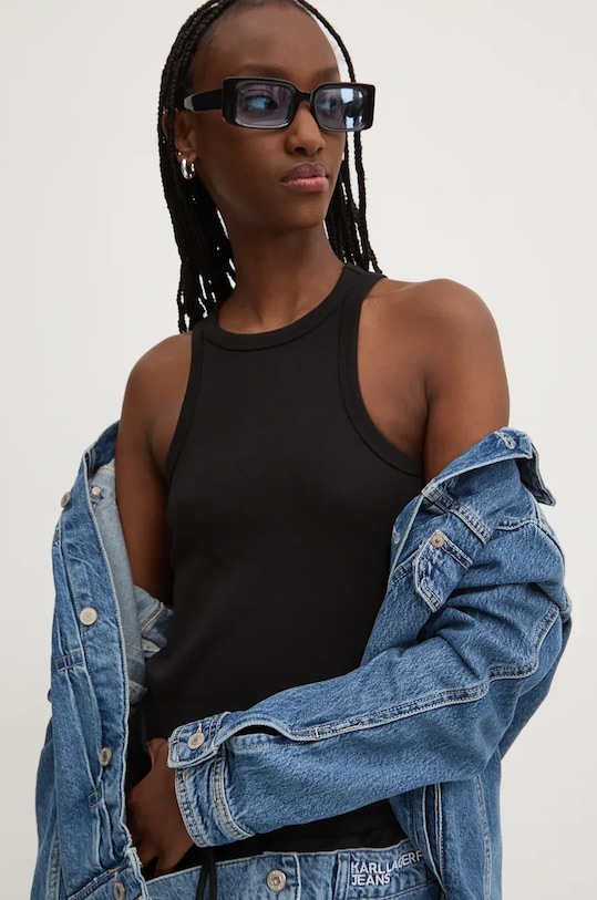 Топ HUGO slim чорний 50515651