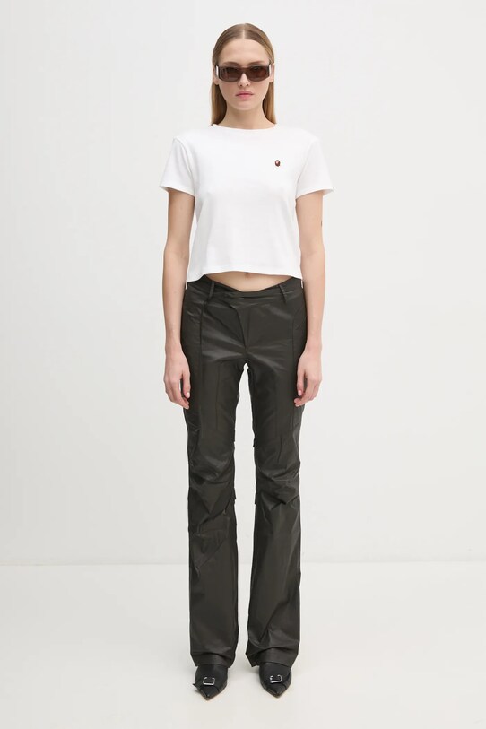 A Bathing Ape cotton t-shirt ONE POINT MINI TEE 1K80209003 white