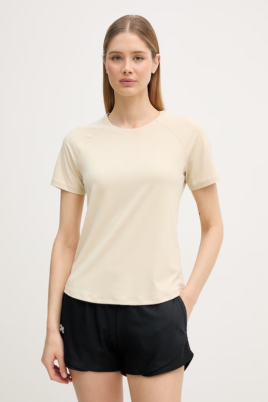 Casall t-shirt γυμναστικής γυναικείο Essential μπεζ 24201