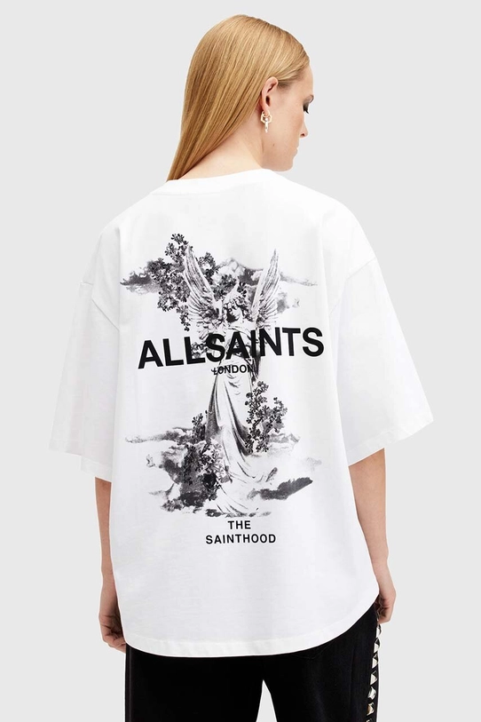 AllSaints tricou din bumbac GUARDIAN AMELIE TEE W101JB alb AW24