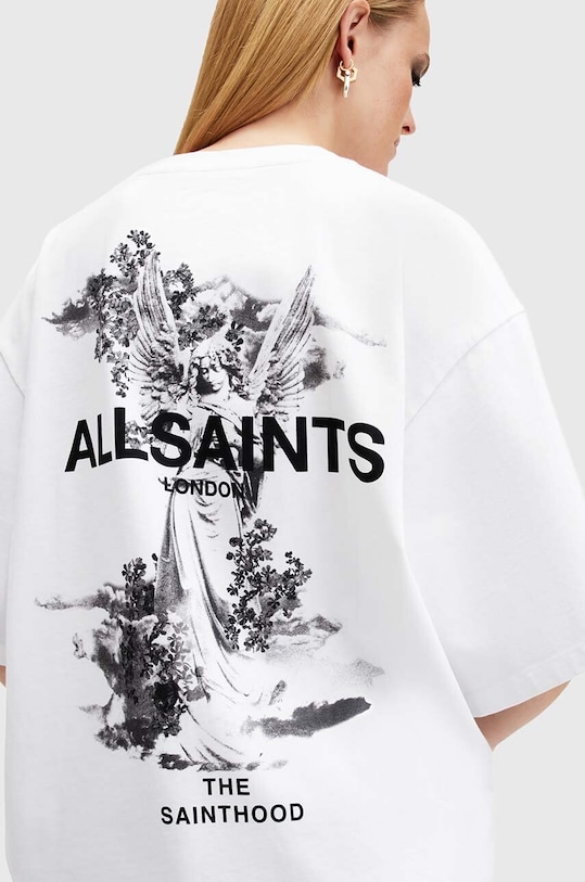 Дрехи Памучна тениска AllSaints GUARDIAN AMELIE TEE W101JB бял