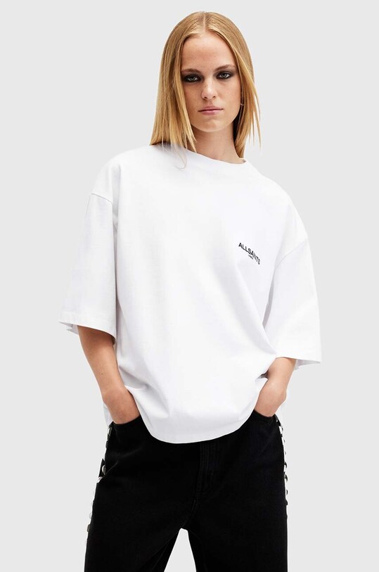 AllSaints t-shirt bawełniany GUARDIAN AMELIE TEE biały W101JB