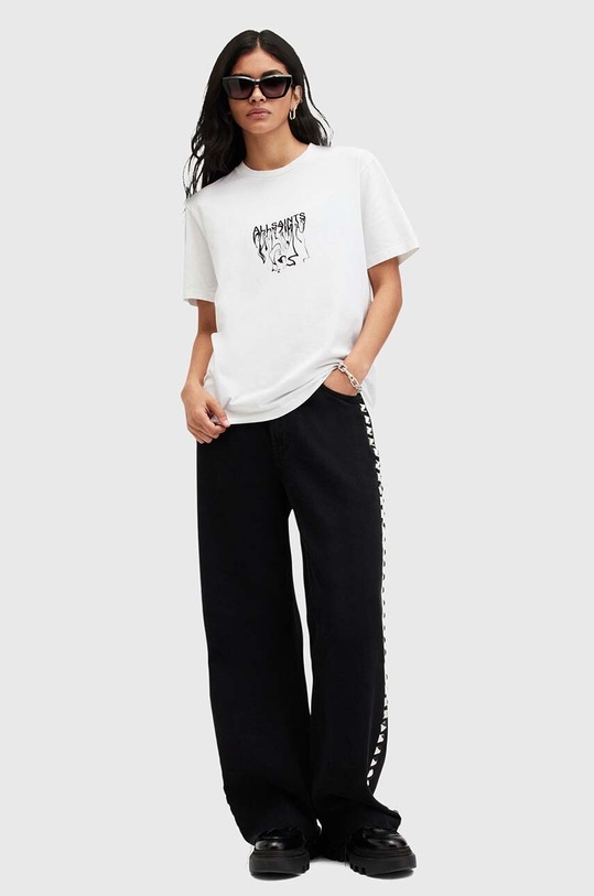 Бавовняна футболка AllSaints INKSAINTS BF TEE W104JB білий