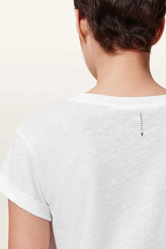 Odzież AllSaints t-shirt bawełniany ANNA TEE W238JB biały