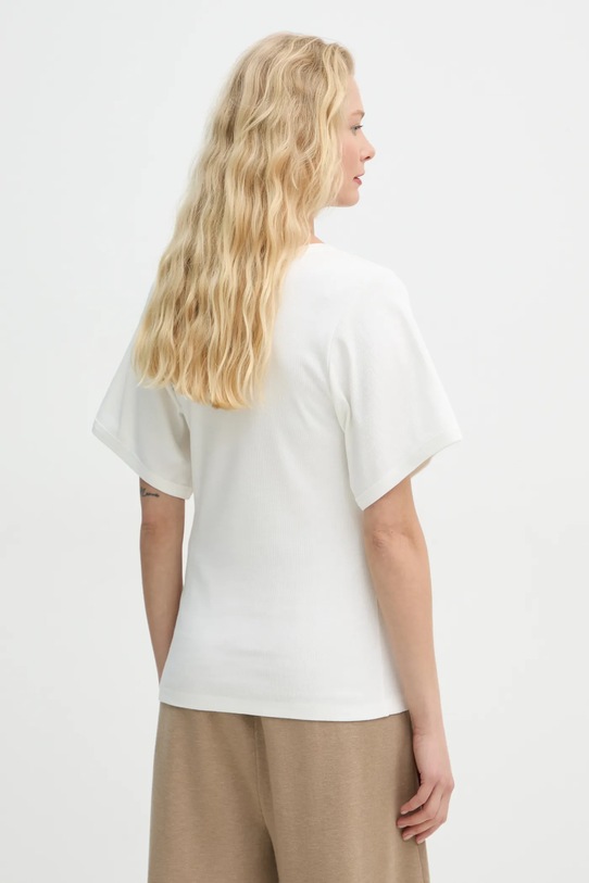 Odzież By Malene Birger t-shirt LUNAI Q71679026Z beżowy