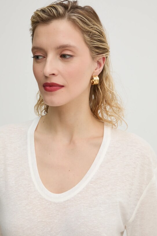 By Malene Birger tricou din amestec de in AMARINGA bej Q71621007Z