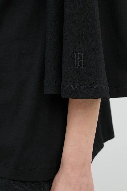 By Malene Birger t-shirt in cotone BRYAR 102155 nero