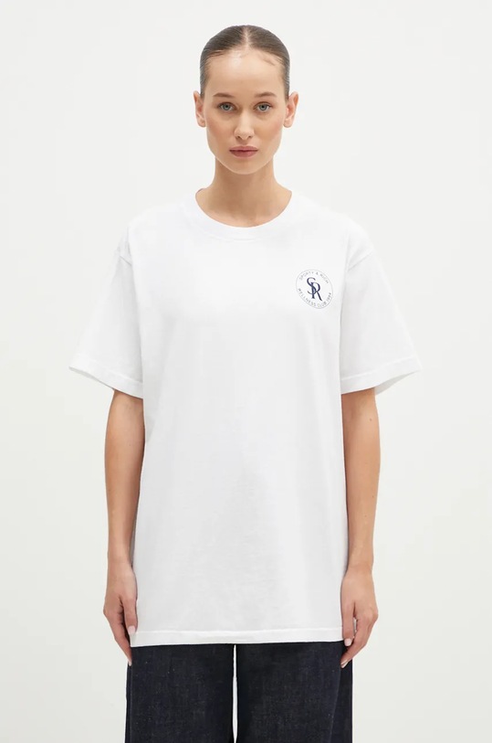 Sporty & Rich t-shirt S&R cotton white TO042S406SW