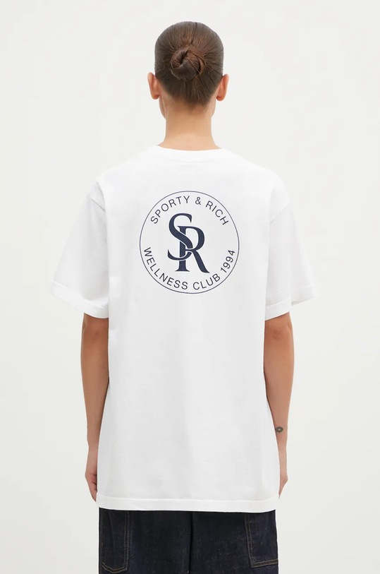 Clothing Sporty & Rich t-shirt S&R TO042S406SW white