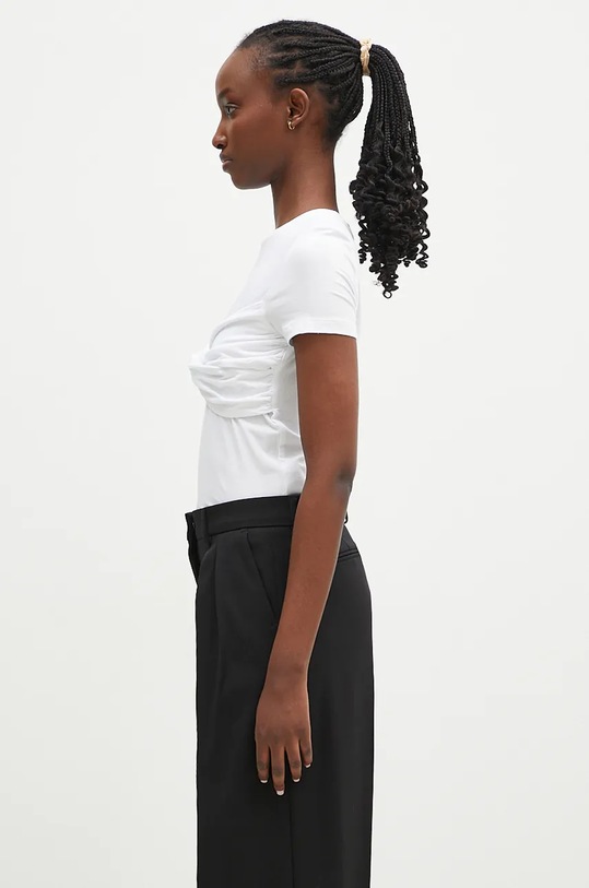 Rotate t-shirt Fitted Twisted 112877400 bianco AW24
