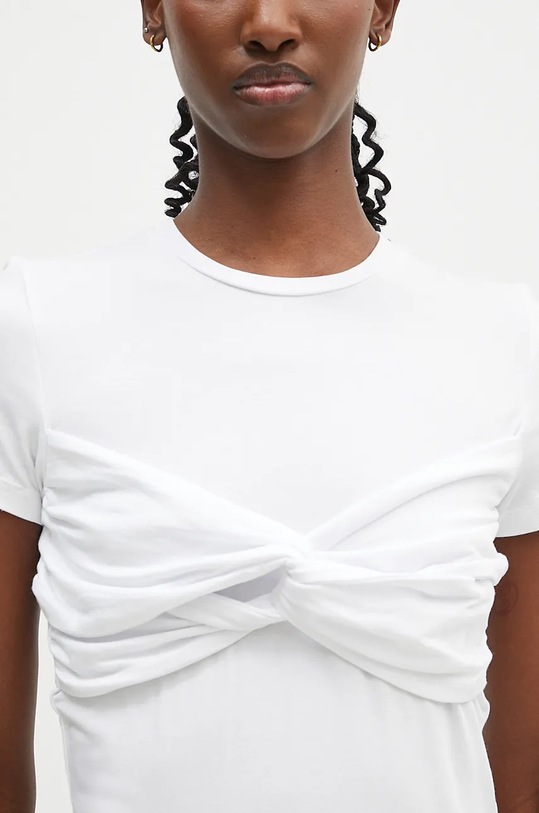 Rotate t-shirt Fitted Twisted bianco 112877400