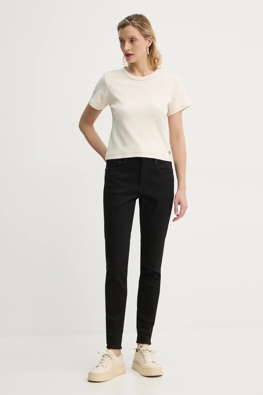 G-Star tricou din bumbac D26423.C812 bej AW24