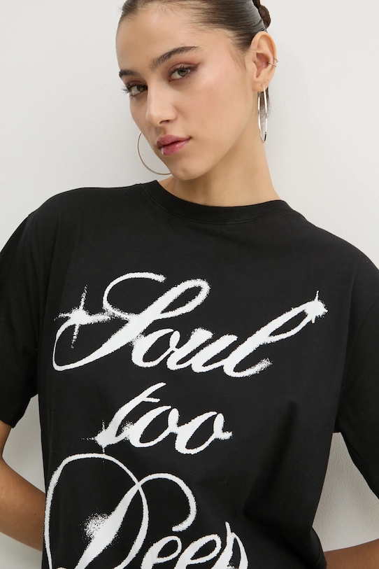 Karl Kani tricou din bumbac negru 61300061