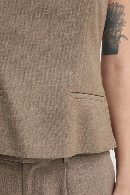 Abercrombie & Fitch bluzka KI140.4498.411 brązowy