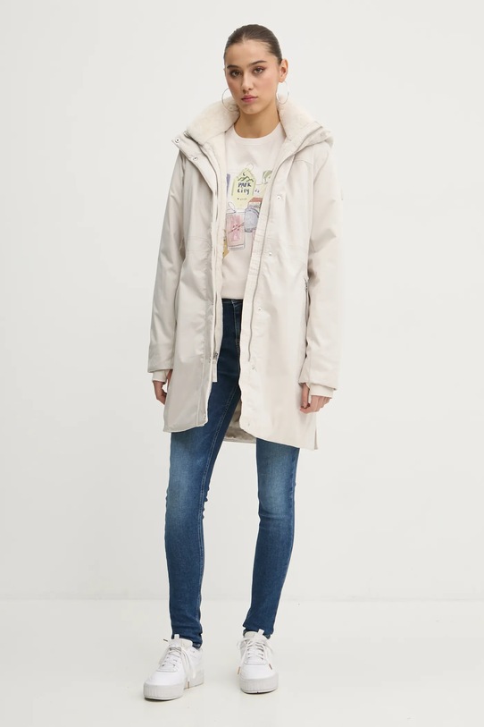 Abercrombie & Fitch tricou din bumbac KI157.4326.178 bej AW24