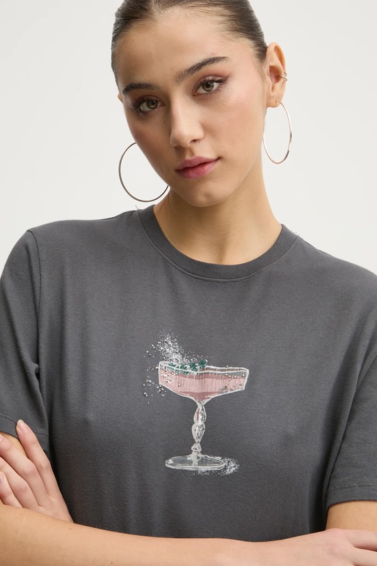 Abercrombie & Fitch tricou din bumbac gri KI157.4332.954