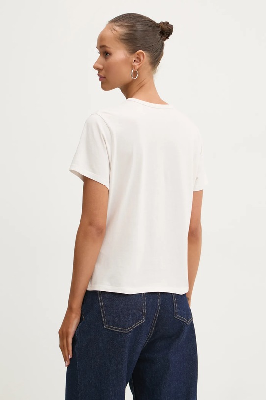 Oblečení Bavlněné tričko Abercrombie & Fitch KI157.4344.178 béžová