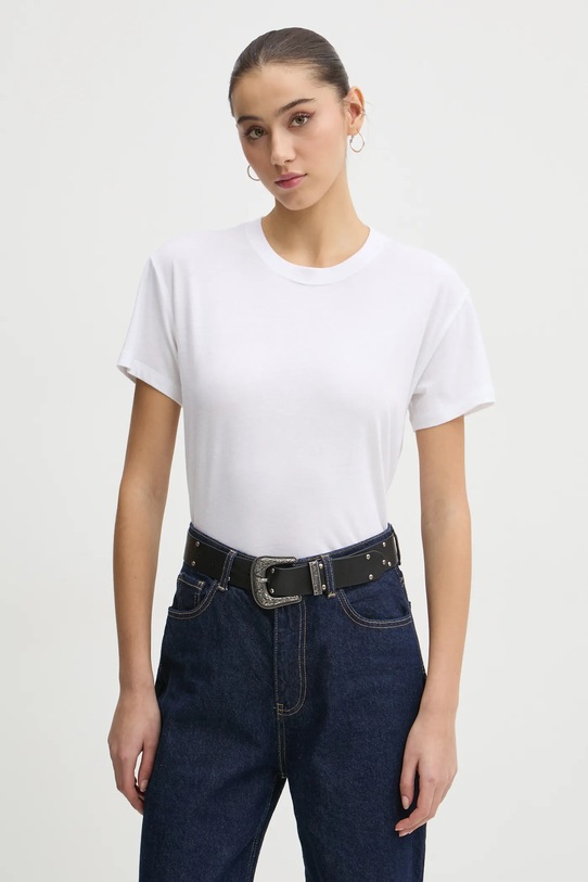 Hollister Co. t-shirt bawełniany bawełna biały KI339.3613.100