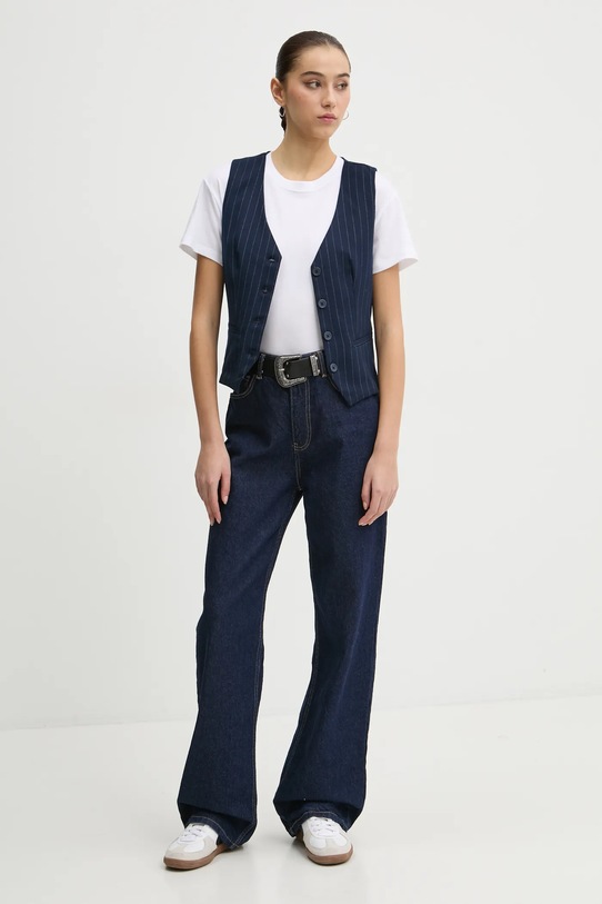 Hollister Co. t-shirt bawełniany KI339.3613.100 biały AW24