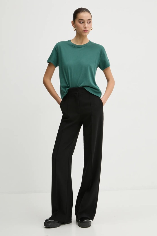 Bavlněné tričko Hollister Co. KI339.3705.300 zelená AW24