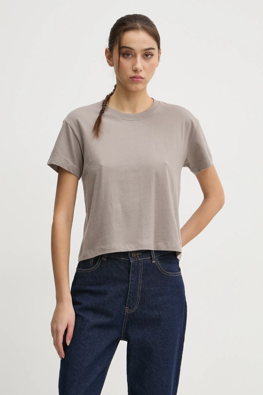 Bavlněné tričko Hollister Co. béžová KI339.3705.401