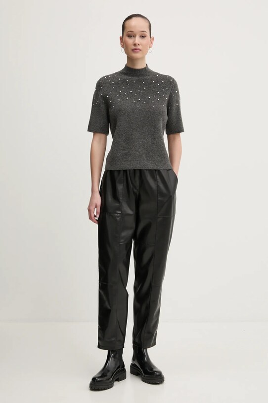 Abercrombie & Fitch sweter z domieszką wełny KI150.4339.912 szary AW24