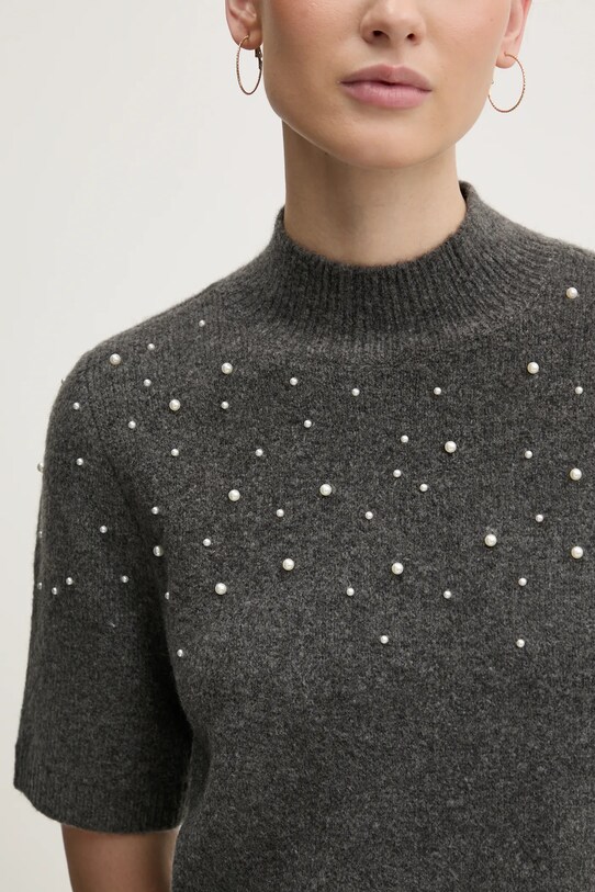 Abercrombie & Fitch sweter z domieszką wełny KI150.4339.912 szary
