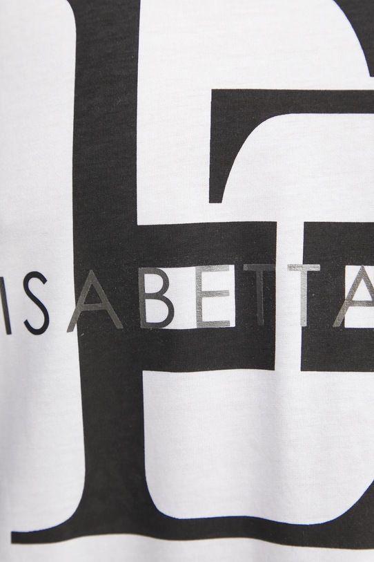 Elisabetta Franchi tricou MA54N46E3 alb