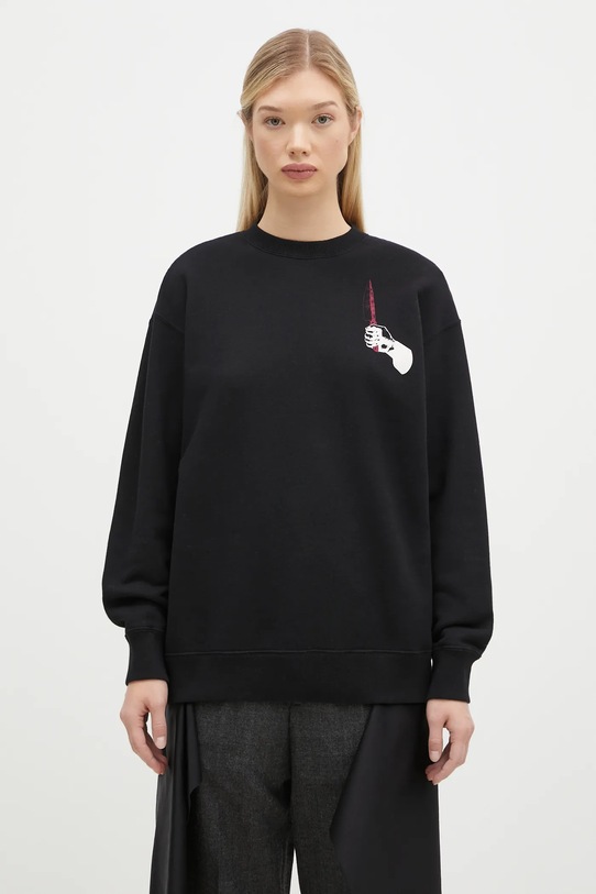 Oblečenie Bavlnená mikina Undercover C/S UC2D1894.3 čierna