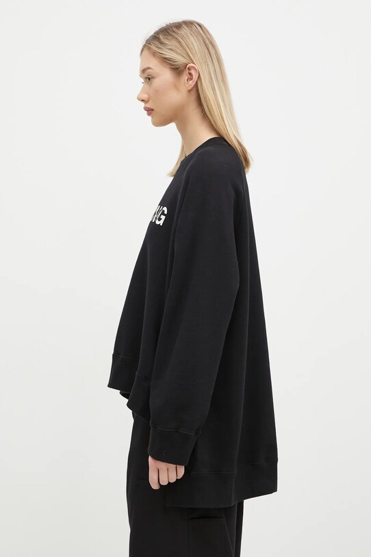Undercover hanorac de bumbac C/S UC2D1895.2 negru AW24