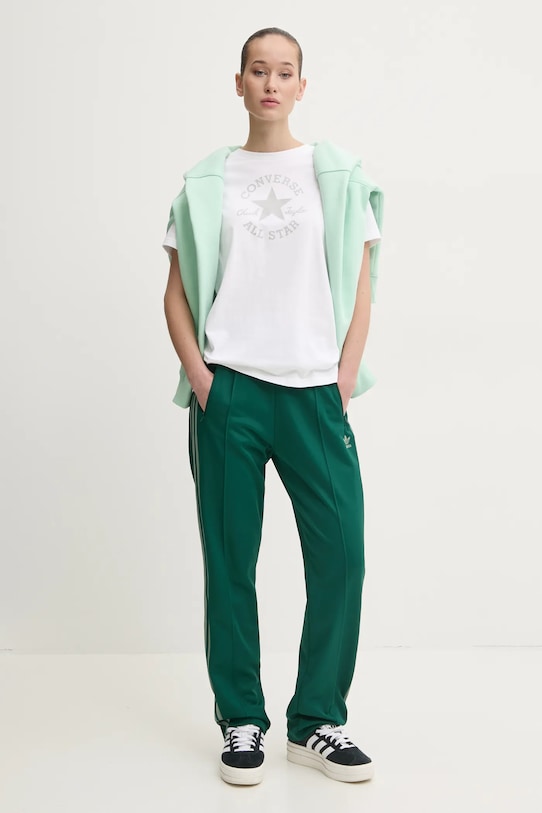 Bavlnené tričko Converse 10027077.A04 biela SS25