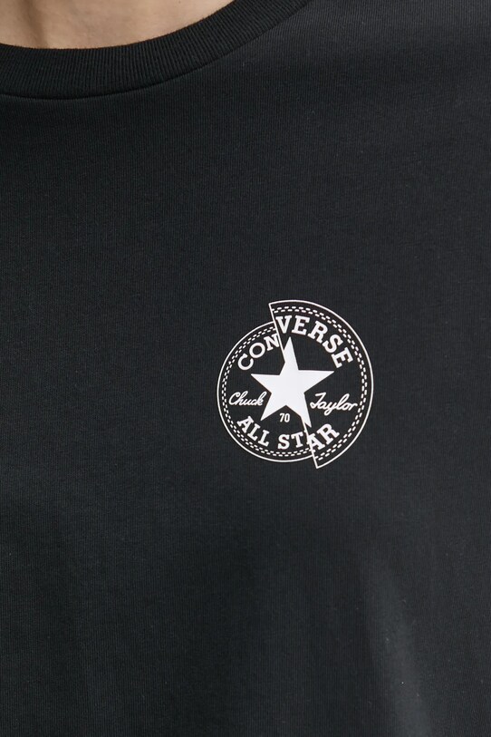 Converse tricou din bumbac 10027570.A02 negru