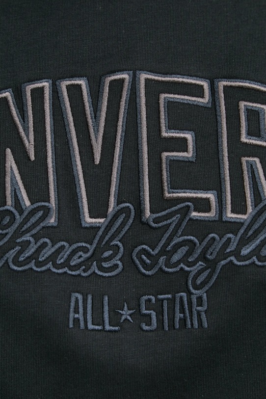 Хлопковая футболка Converse 10027079.A02 чёрный