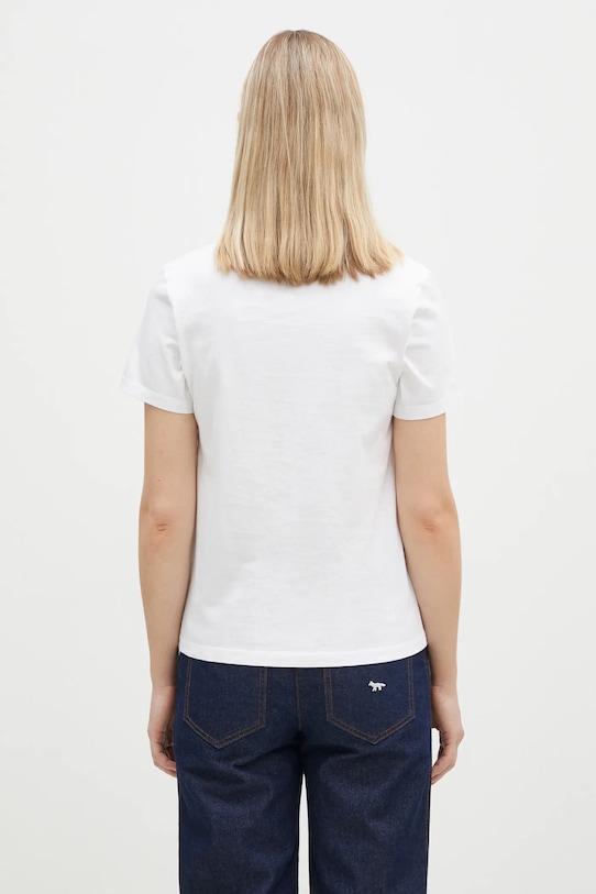 Clothing Maison Kitsuné cotton t-shirt Fox Head Patch LW00105KJ0008 white