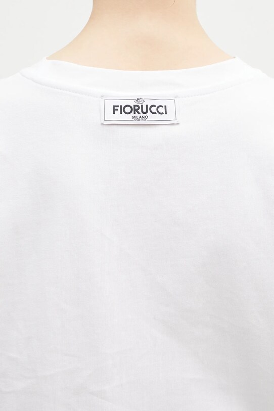Бавовняна футболка Fiorucci Suspender Belt W01FMTSH263CJ01WH01 білий