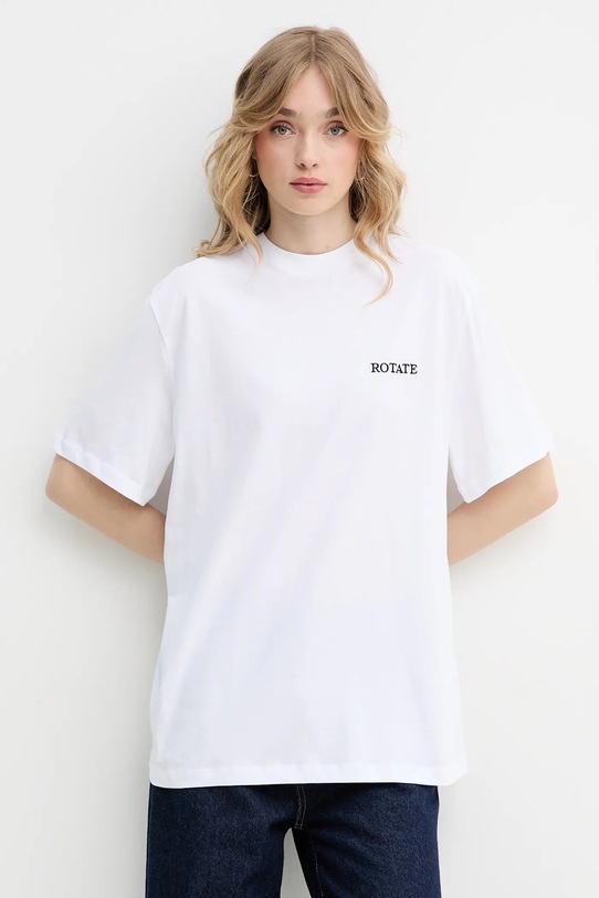 Bavlněné tričko Rotate kulatý bílá 112445400